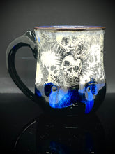Load image into Gallery viewer, Blue Line Skull Mug 14oz
